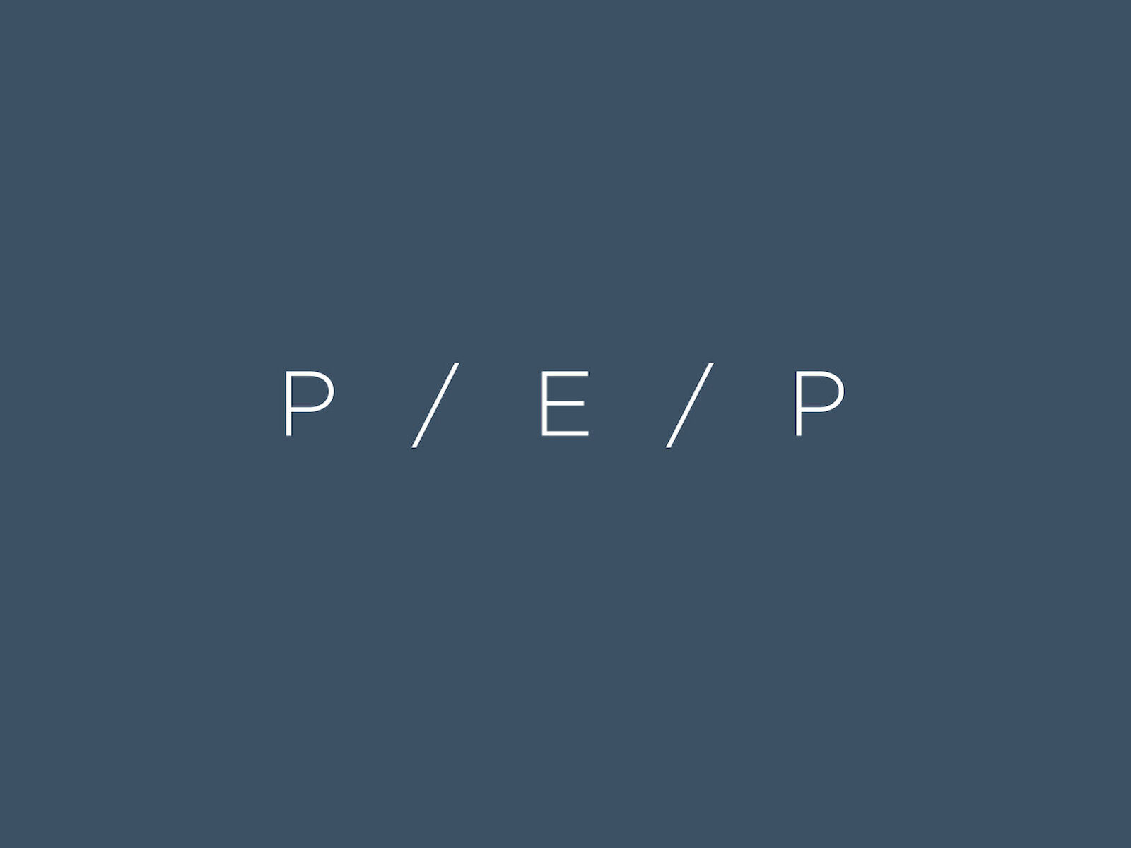 Corporate design and website for P / E / P