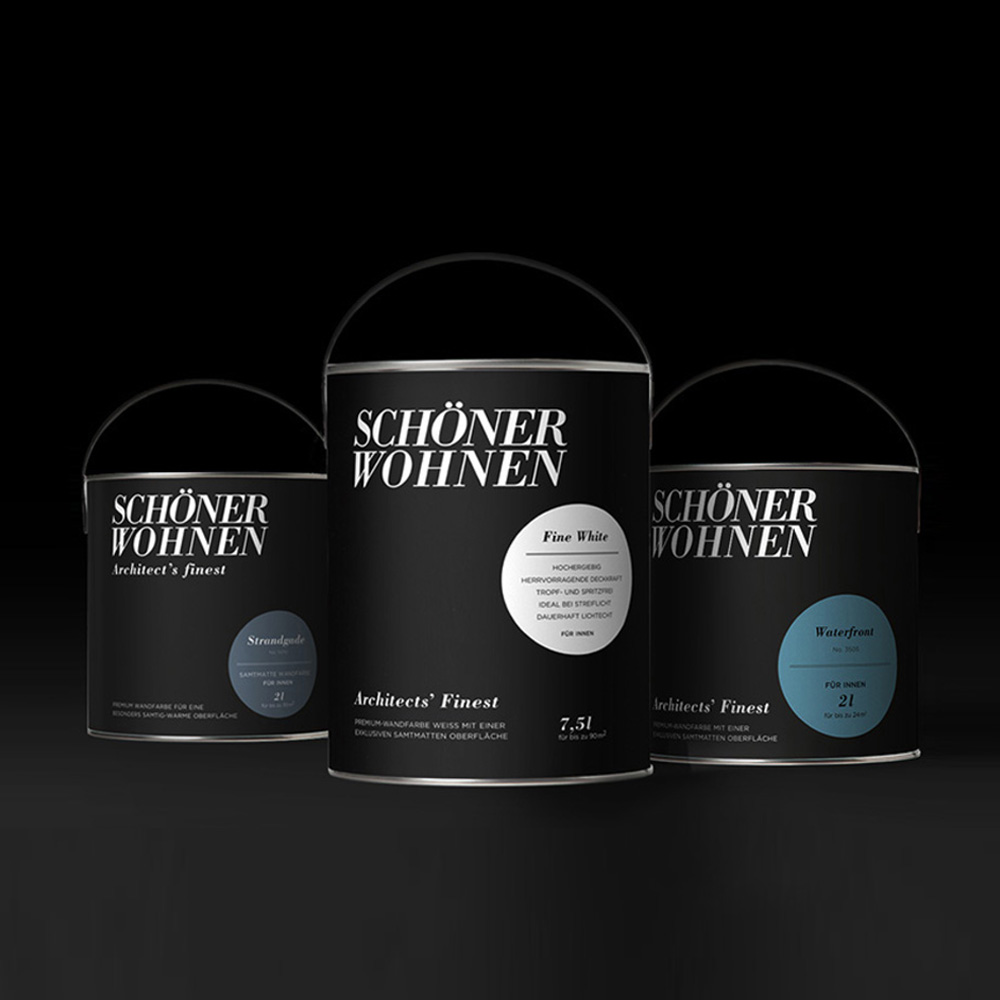 Packaging concept and relaunch for Schöner Wohnen Farbe